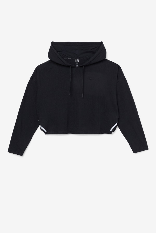 Fi-Lux Cropped Hoodie Black Fila