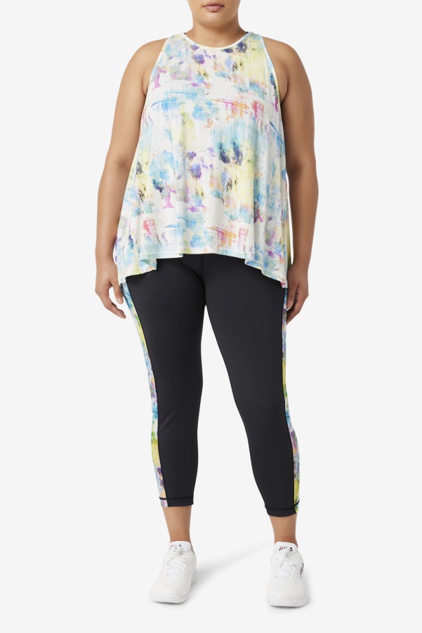 Fila Tie Dye Fi-Lux Open Back Tank Top