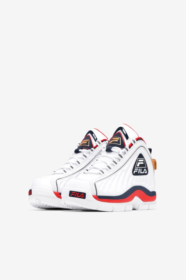 Fila Big Kids' Grant Hill 2 Game Break White/Blues/Red