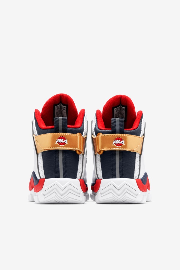 Fila Big Kids' Grant Hill 2 Game Break White/Blues/Red