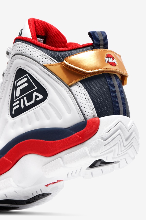 Fila Big Kids' Grant Hill 2 Game Break White/Blues/Red