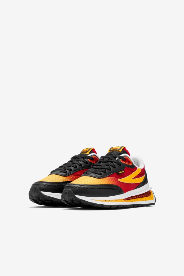 Fila Black/Red/Gold Little Kids' Renno