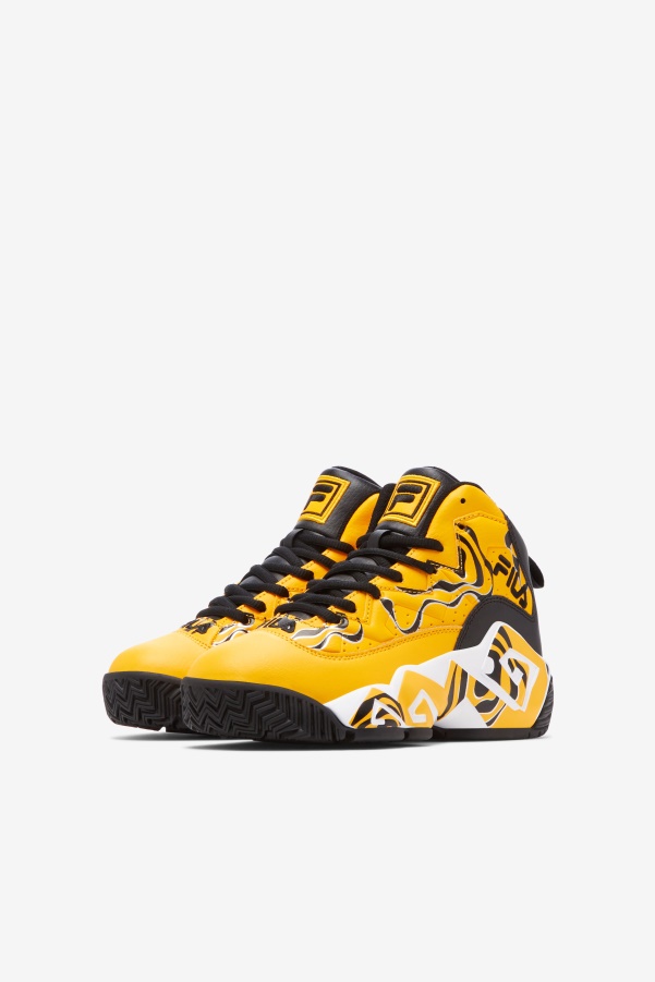 Gold/Black/White Fila Big Kids' Mb