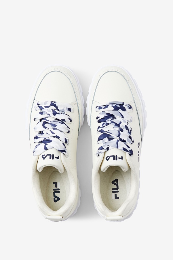 Fila Women's Sandblast Low Satin Lace White/Navy/White