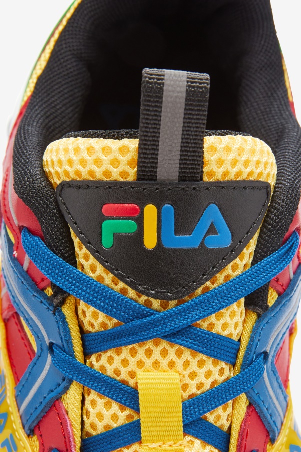 Fila Big Kids' Electromont Lemon/Red/Imperial Blue
