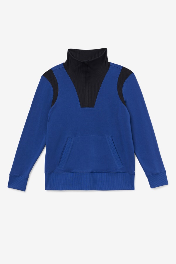 Navy Peony Fila Fi-Lux Half Zip