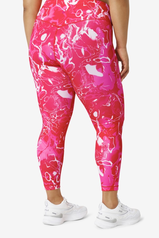 Pink Marble Fila Forza Sleek 7/8 Leggings