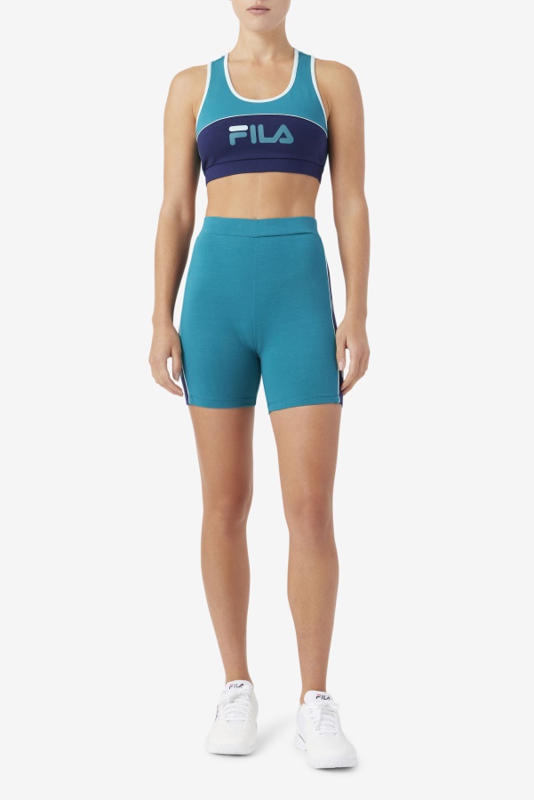 Fila Deep Lake/Navy/Iced Aqua Davina Bike Short