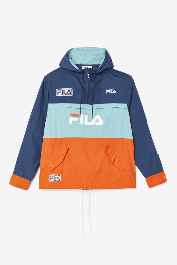 Navy/Bayou/Cherry Tomato Tharu Windjacket Fila