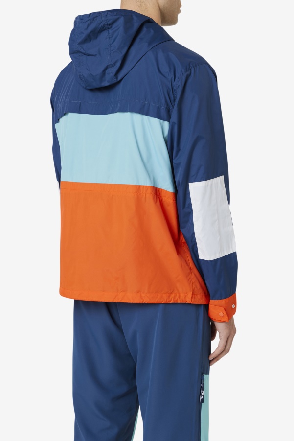 Navy/Bayou/Cherry Tomato Tharu Windjacket Fila