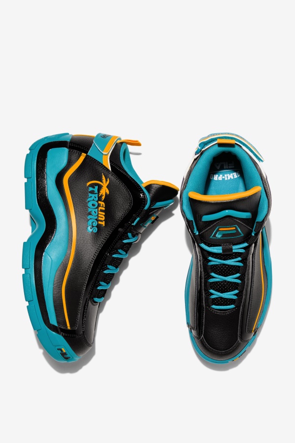 Men's Grant Hill 2 x Semi-Pro Fila Black/Teal/Zinnia