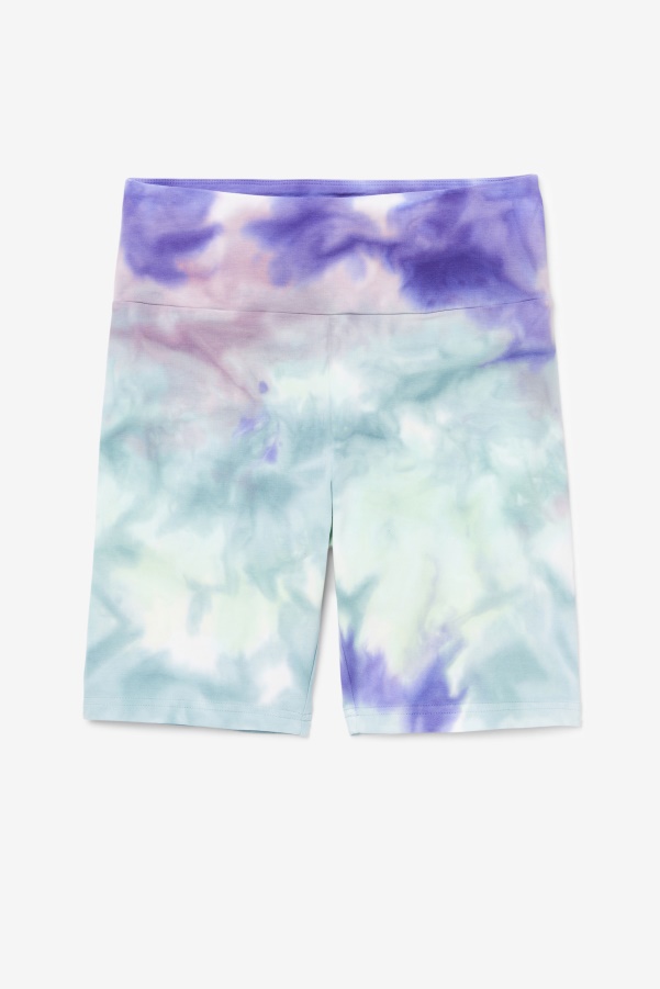 Aruba Blue Tie Dye Taima Tie Dye Bike Short Fila