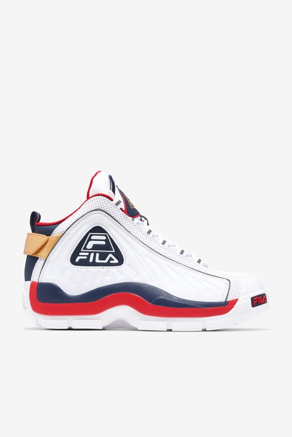 Men's Grant Hill 2 Game Break White/Blues/Red Fila