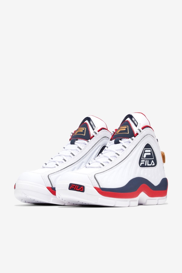Men's Grant Hill 2 Game Break White/Blues/Red Fila