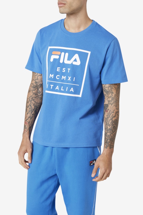 Strong Blue Fila Tenez Tee