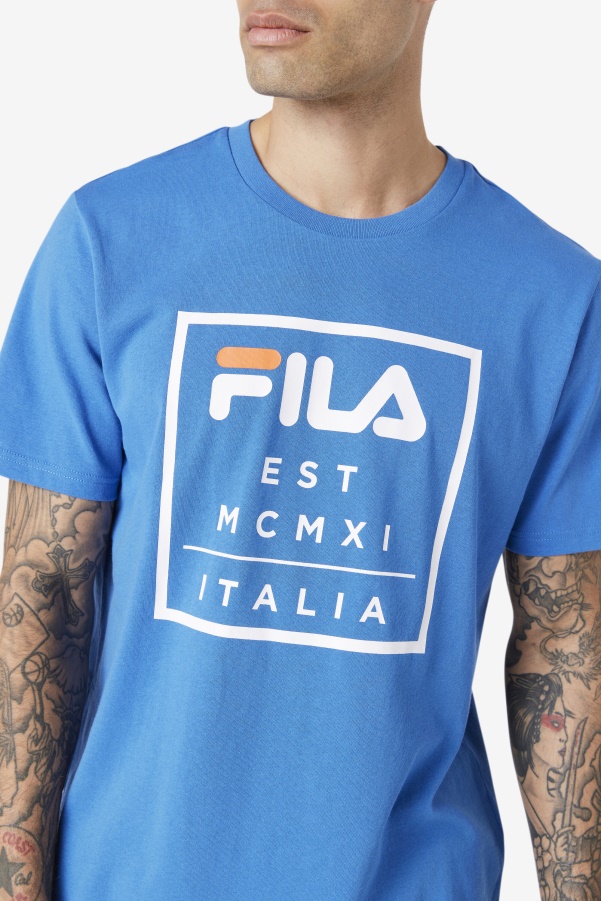 Strong Blue Fila Tenez Tee