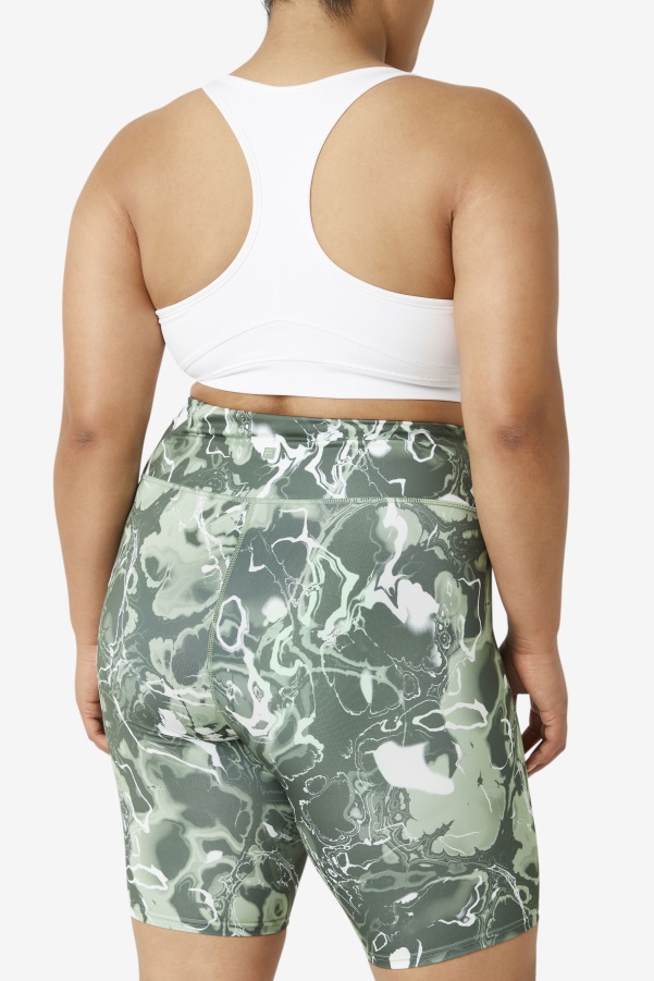 Fila White Uplift Racerback Sports Bra