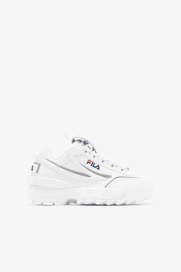 Big Kids' Disruptor 2 EXP White/Navy/Red Fila