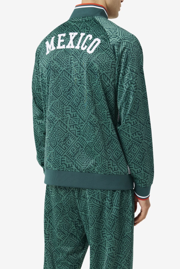 June Bug/White/Fiery Red Fila Mexico Track Jacket