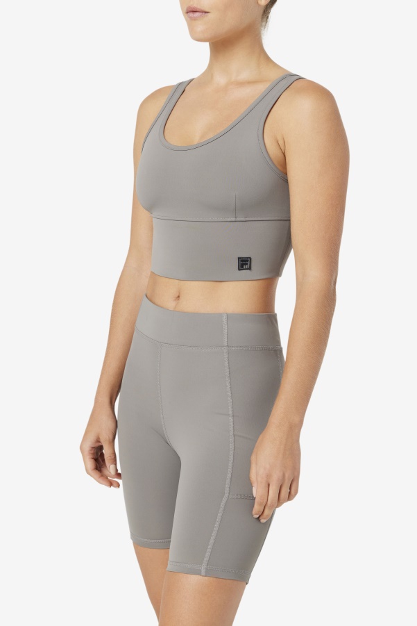 Brushed Nickel Fila Kora Bra Top