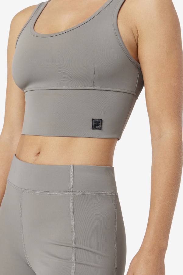 Brushed Nickel Fila Kora Bra Top