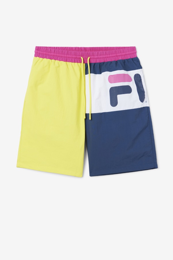 Yellow/Navy/White Cosire Swim Short Fila