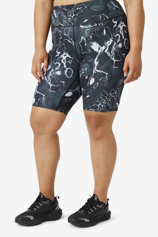 Black Marble Fila Forza 8" Bike Short