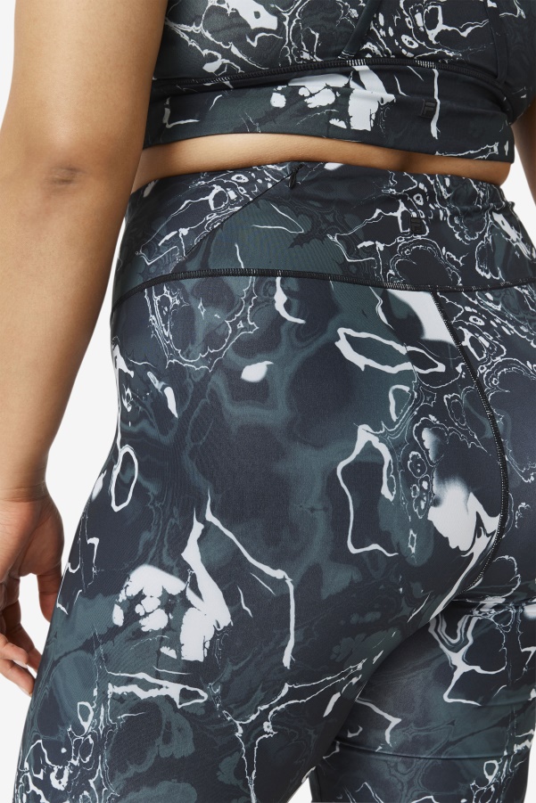 Black Marble Fila Forza 8" Bike Short