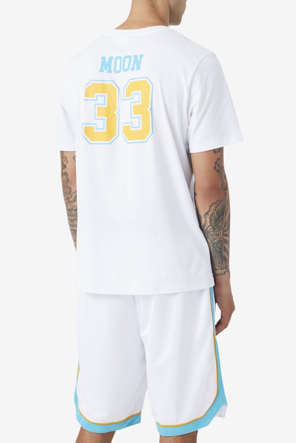 White Semi-Pro Moon Tee Fila