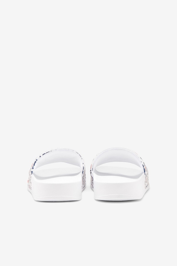 White/Navy/Red Fila Women's drifter mood 2