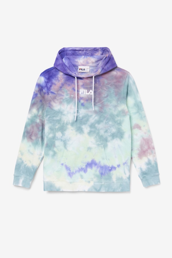 Aruba Blue Tie Dye Fila Aerolynn Tie Dye Hoodie
