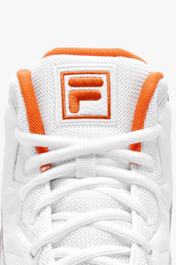 White/Mandarin Red/Gardenia Men's MB Fila