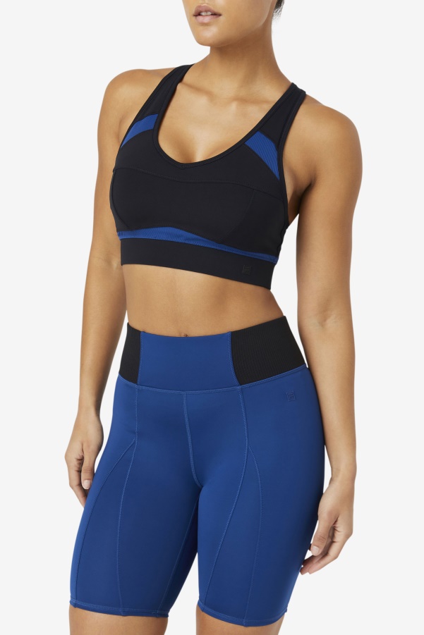 Uplift Racerback Sports Bra Black/Npny Fila