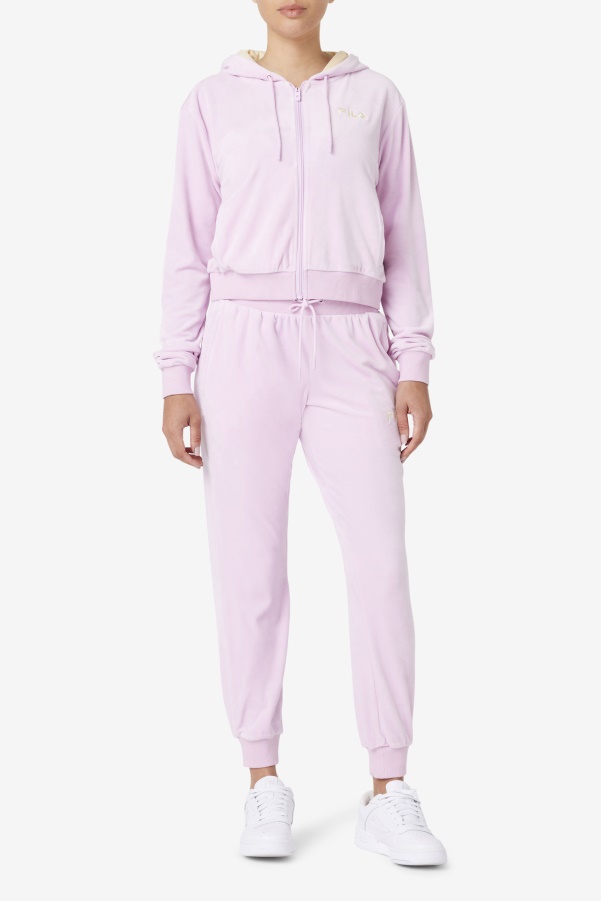 Orchid Zura Velour Jacket Fila