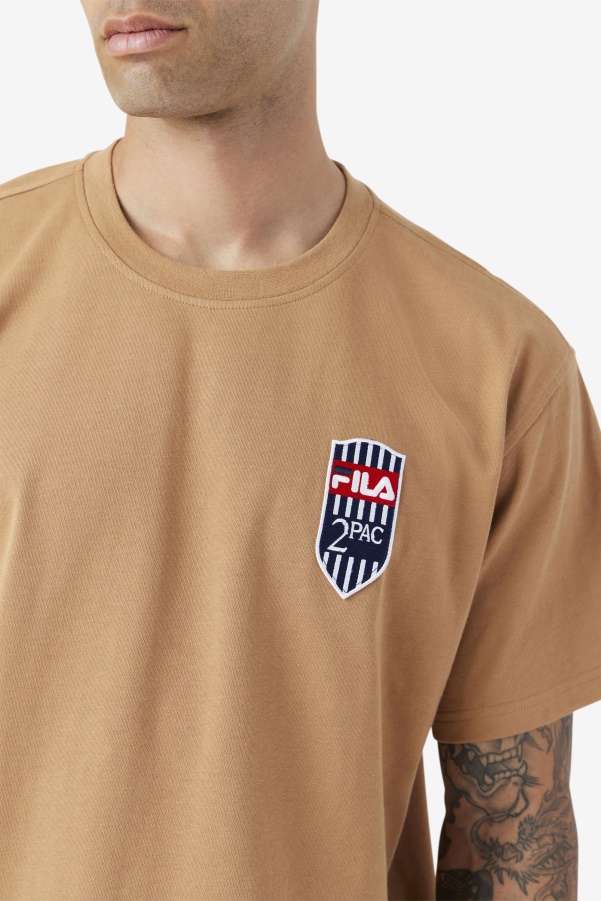 Fila 2Pac Patch Tee Tobacco Brown