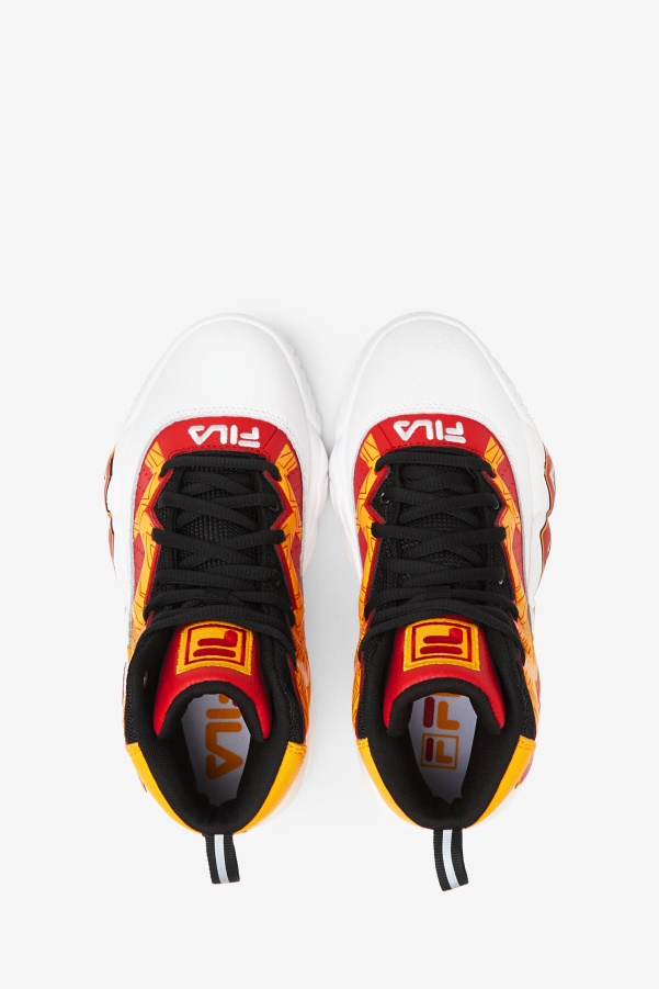White/Gold/Red Fila Big Kids' Mb