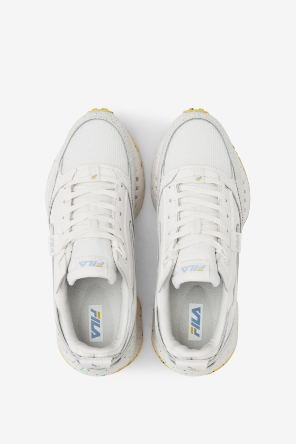 Women's Renno N-Generation Green Splatter White/White/Blue Fog Fila