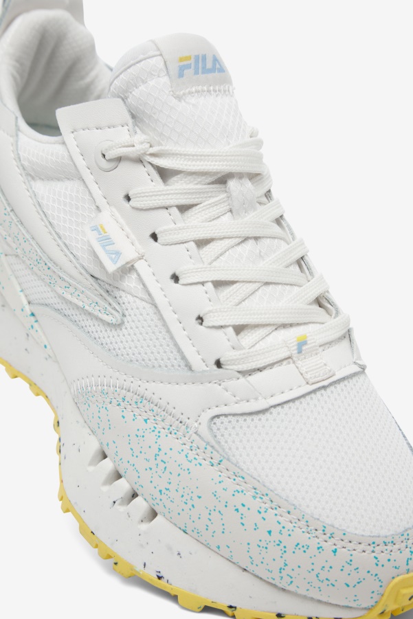 Women's Renno N-Generation Green Splatter White/White/Blue Fog Fila