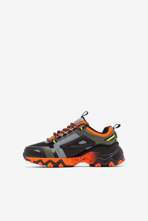 Orange/Tarmac/Black Little Kids' Oaktmont TR Fila