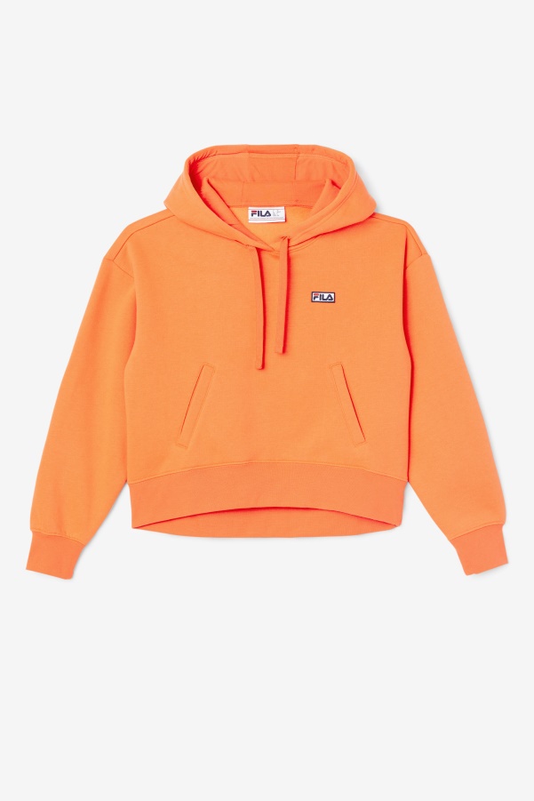Fiery Coral Fila Marina Hoodie