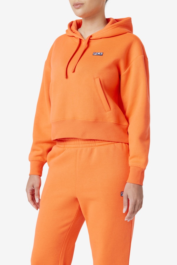 Fiery Coral Fila Marina Hoodie