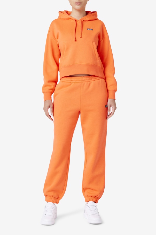 Fiery Coral Fila Marina Hoodie