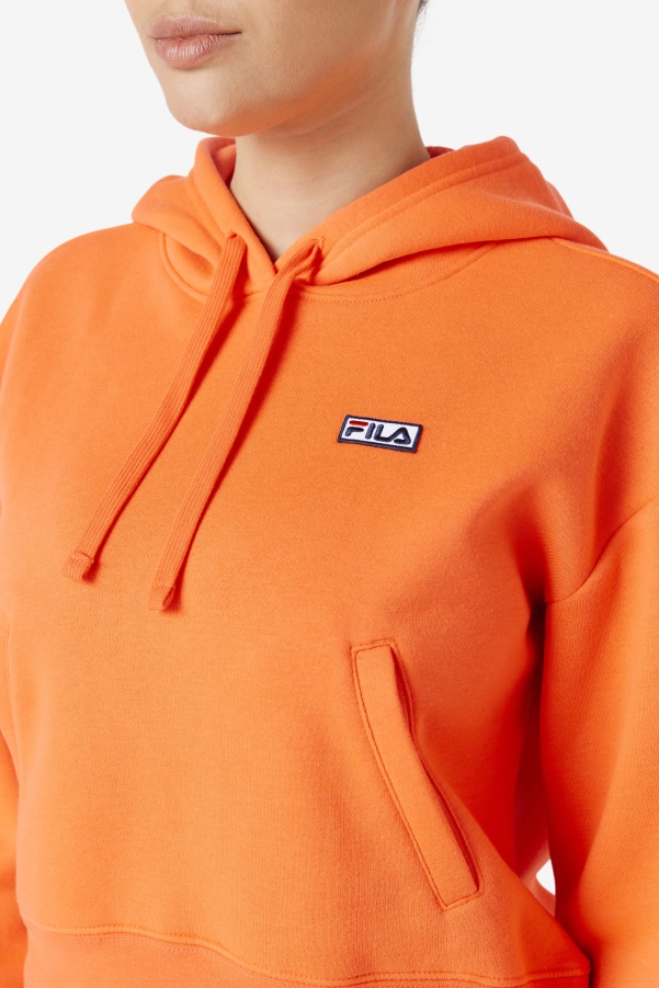 Fiery Coral Fila Marina Hoodie