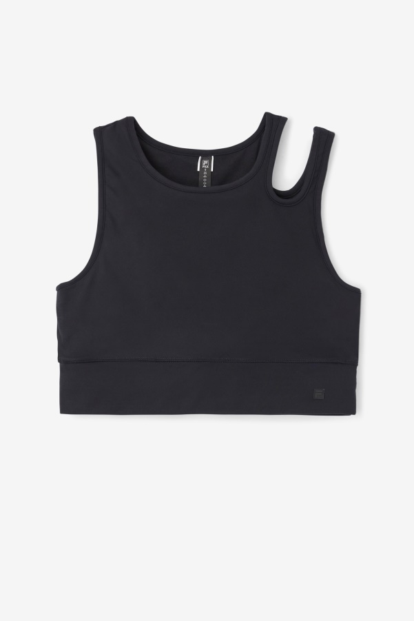 Fila Uplift Slice Crop Bra Top Black