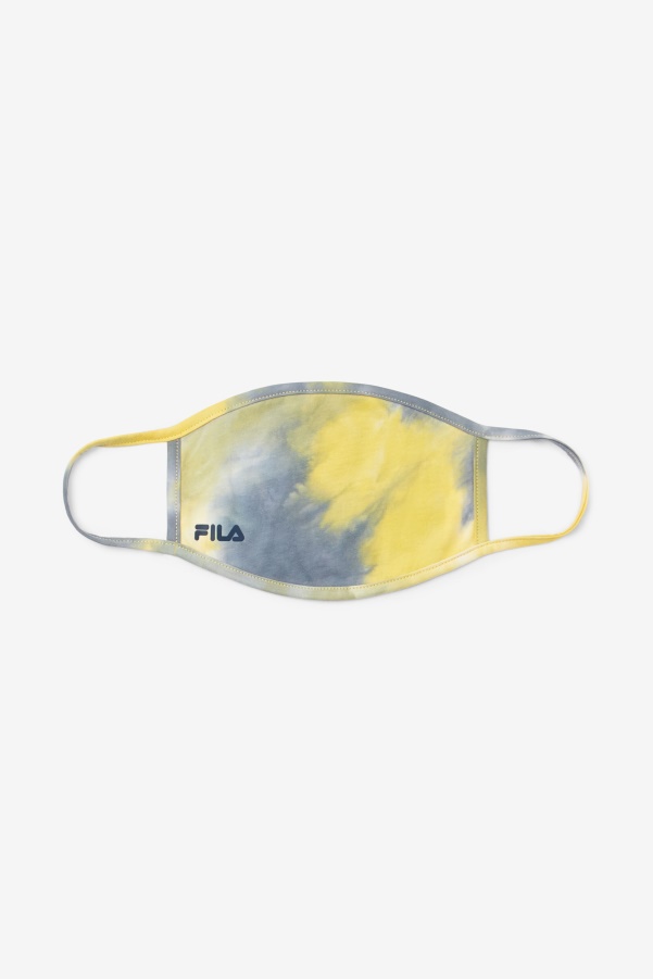 Yellow Tie Dye Face Mask Fila Yellow Tie Dye