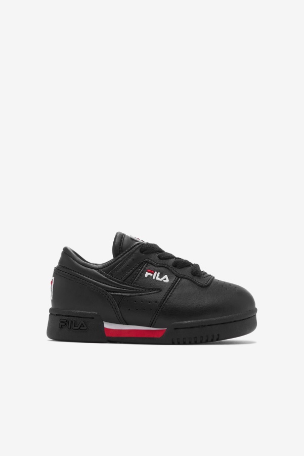 Black/Red/White Fila Toddler's Original Fitness