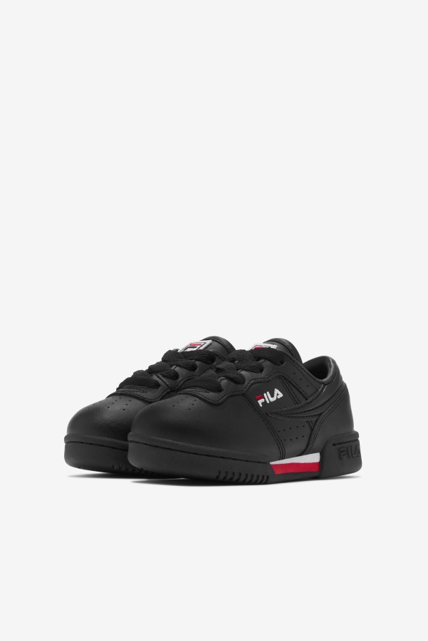 Black/Red/White Fila Toddler's Original Fitness