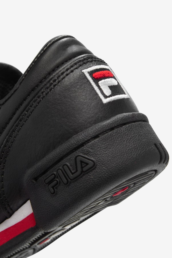 Black/Red/White Fila Toddler's Original Fitness