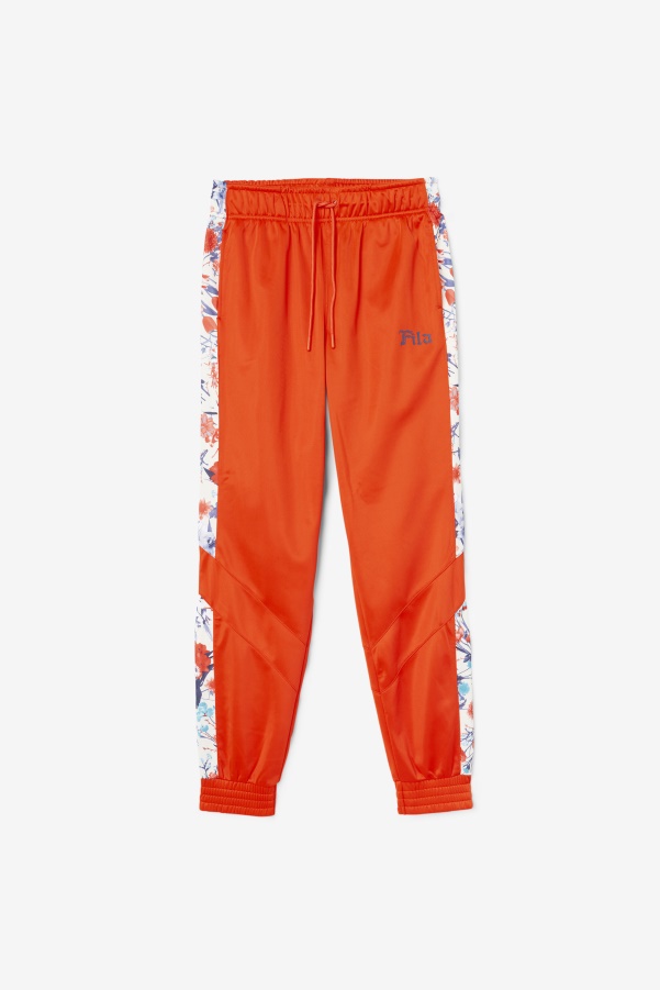 Kiara Track Pant Orange.Com Fila