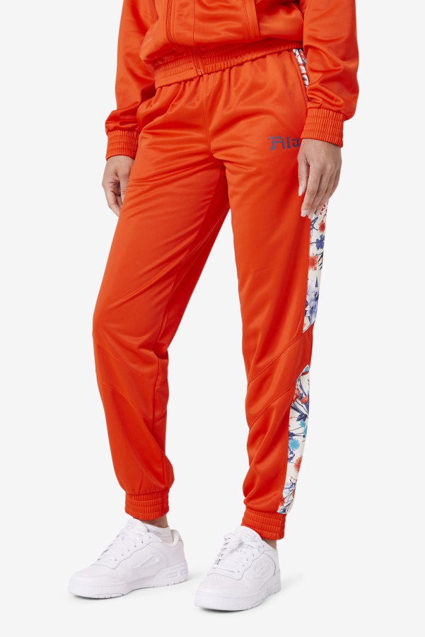 Kiara Track Pant Orange.Com Fila